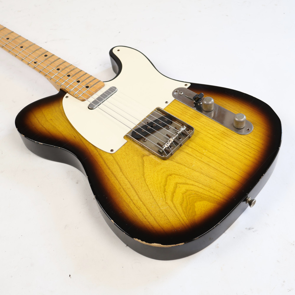 【中古】 エレキギター RS Guitarworks Old Friend Slab WhiteGuard 2 Tone Burst Aged Played but Loved 2010年製 RSギターワークス TLスタイル エイジド加工 Lindy Fralinピックアップ搭載 ボディトップ