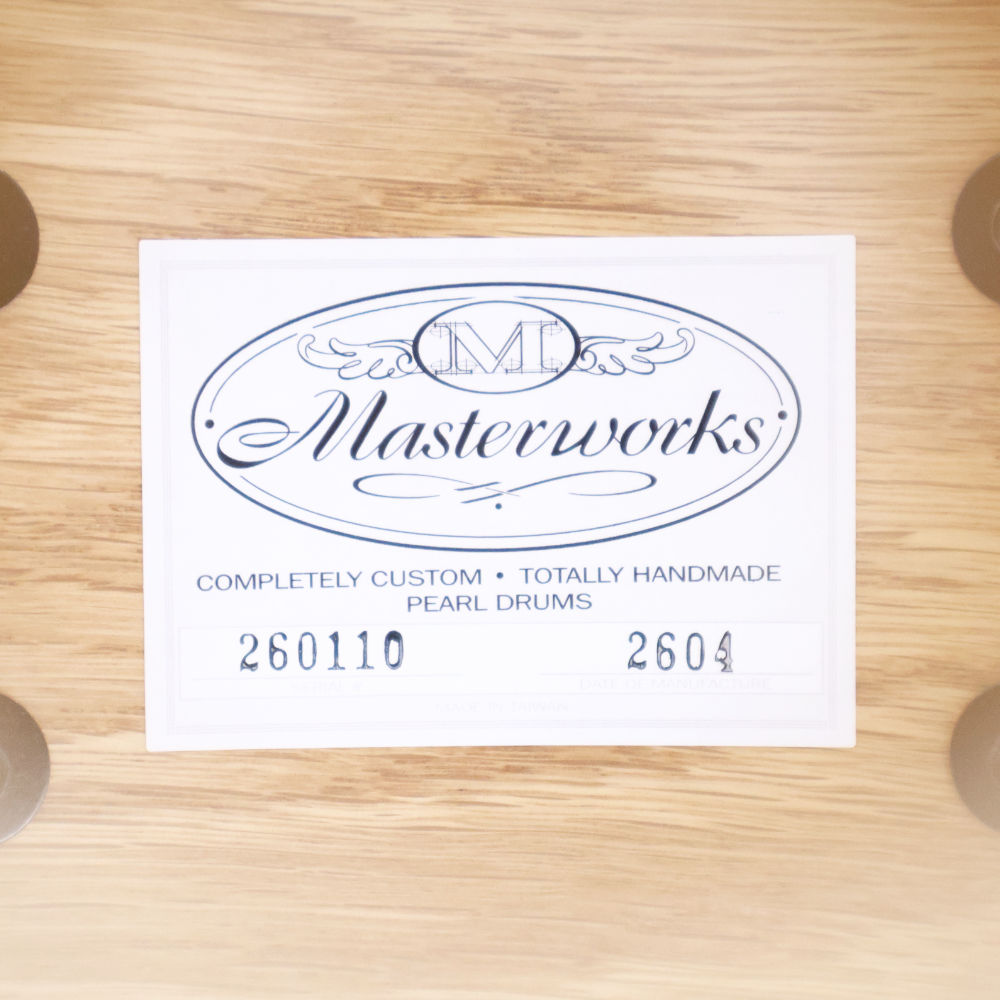 Pearl パール MWAC1450S Masterworks Z-type Oak w/Mappa Burl 14×5 スネアドラム シリアル
