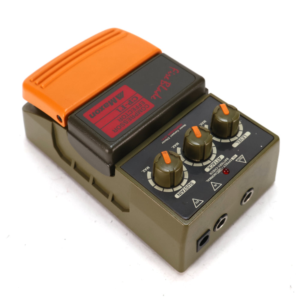 【中古】 コンプレッサー エフェクター MAXON CP-F1 COMPRESSOR ギターエフェクター リア斜めアングル画像