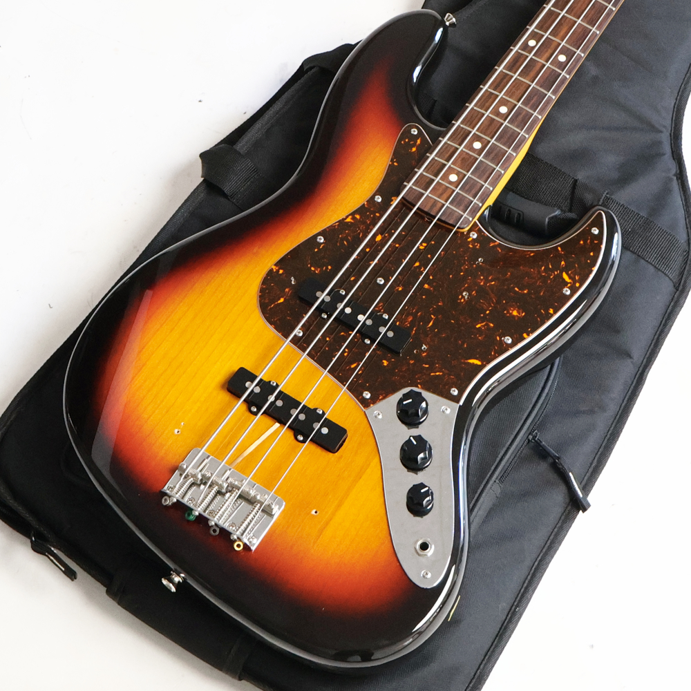 【中古】 Fender Japan フェンダージャパン ジャズベース JB62-US 3TS 2008年製 エレキベース ボディトップ