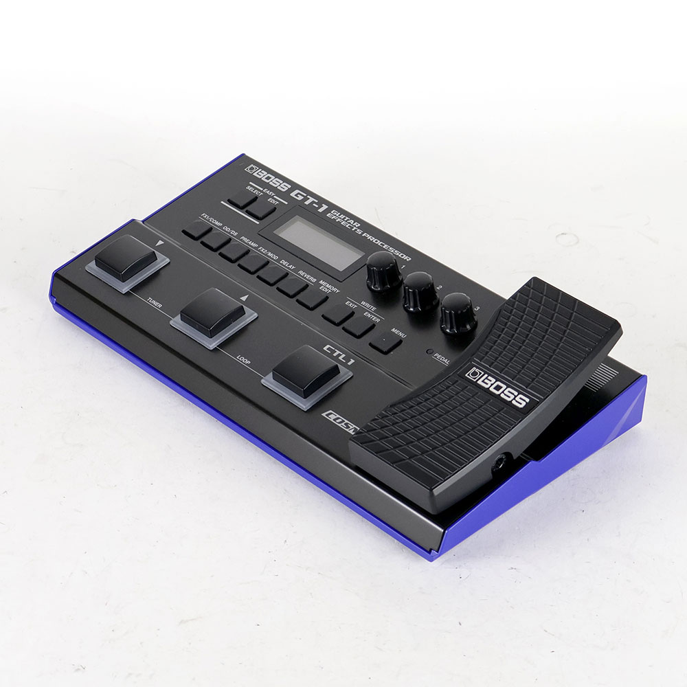 【中古】ボス マルチエフェクター BOSS GT-1 Guitar Effect Processor 全体