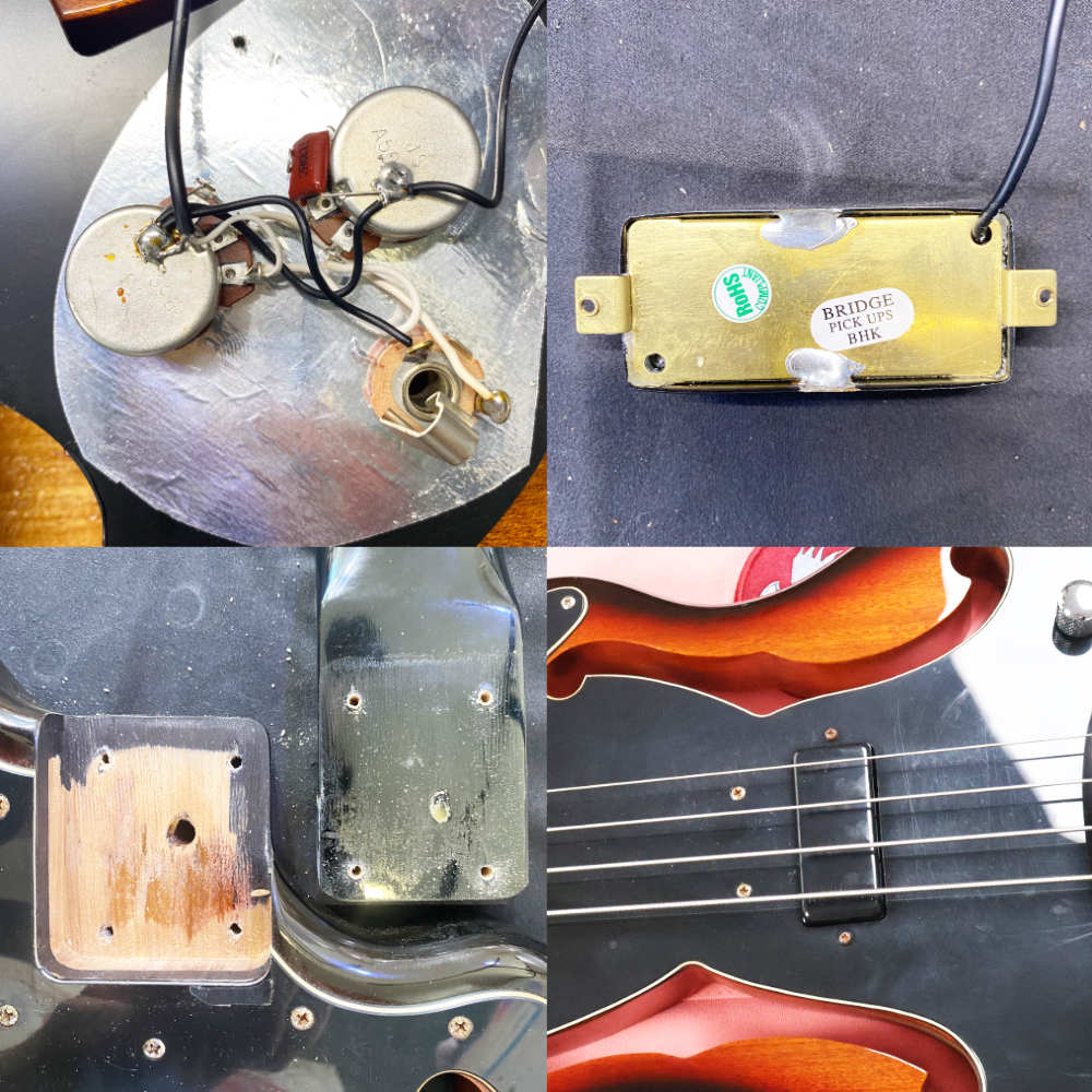 【中古】EASTWOOD イーストウッド EEB-1 エレキベース 内部 