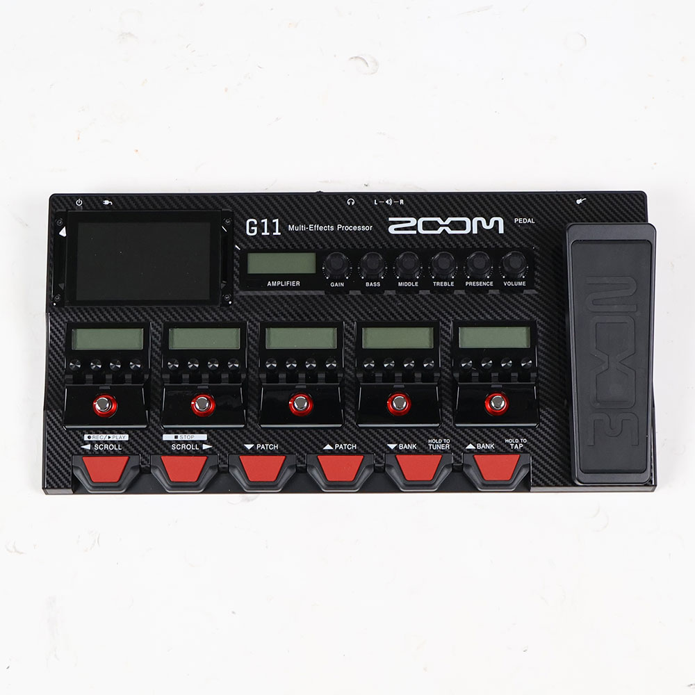 【中古】 マルチエフェクター ZOOM G11 ギターマルチエフェクター ズーム 正面
