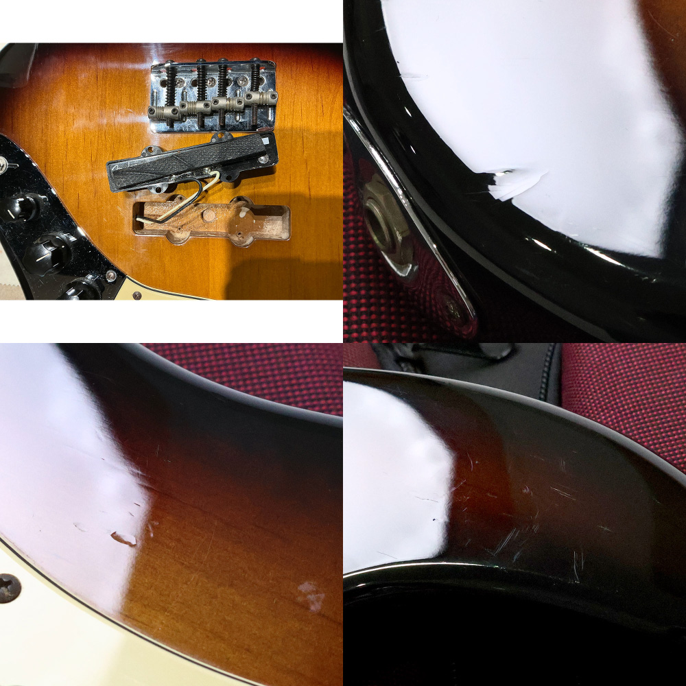 【中古】FENDER フェンダー USA AMERICAN DELUXE JAZZ BASS 3CS MOD. 2007年製 アメリカン デラックス ジャズベース エレキベース 改造あり ピックアップ、傷