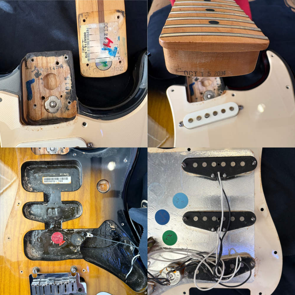 【中古】 エレキギター フェンダー Fender American Stratocaster 50th Anniversary Maple Fingerboard 2-Color Sunburst 2004年製 フェンダー アメリカンストラトキャスター 詳細画像