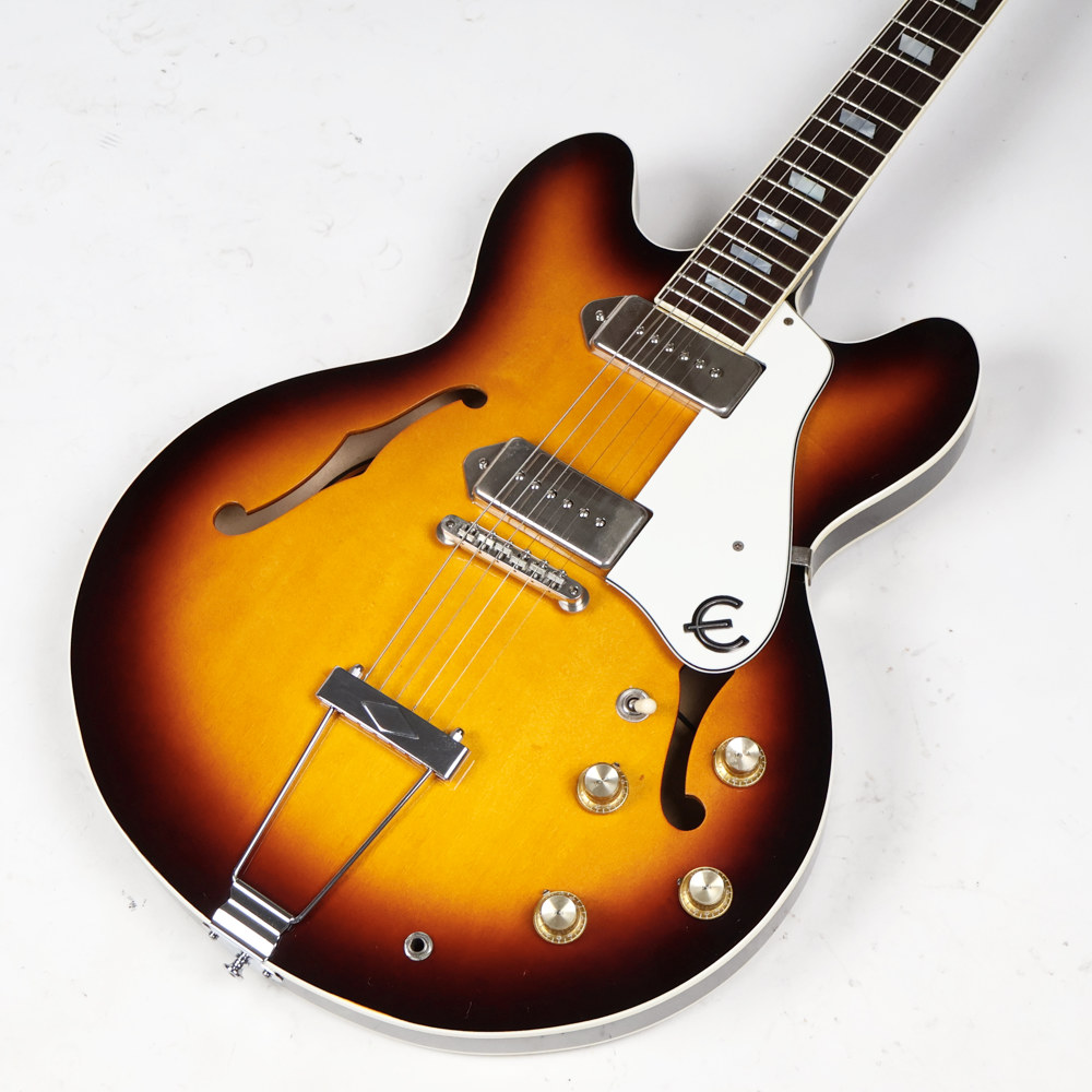【中古】 Epiphone エピフォン CASINO Sunburst Orange Label 1996年製 Made in Japan カジノ エレキギター ボディトップ