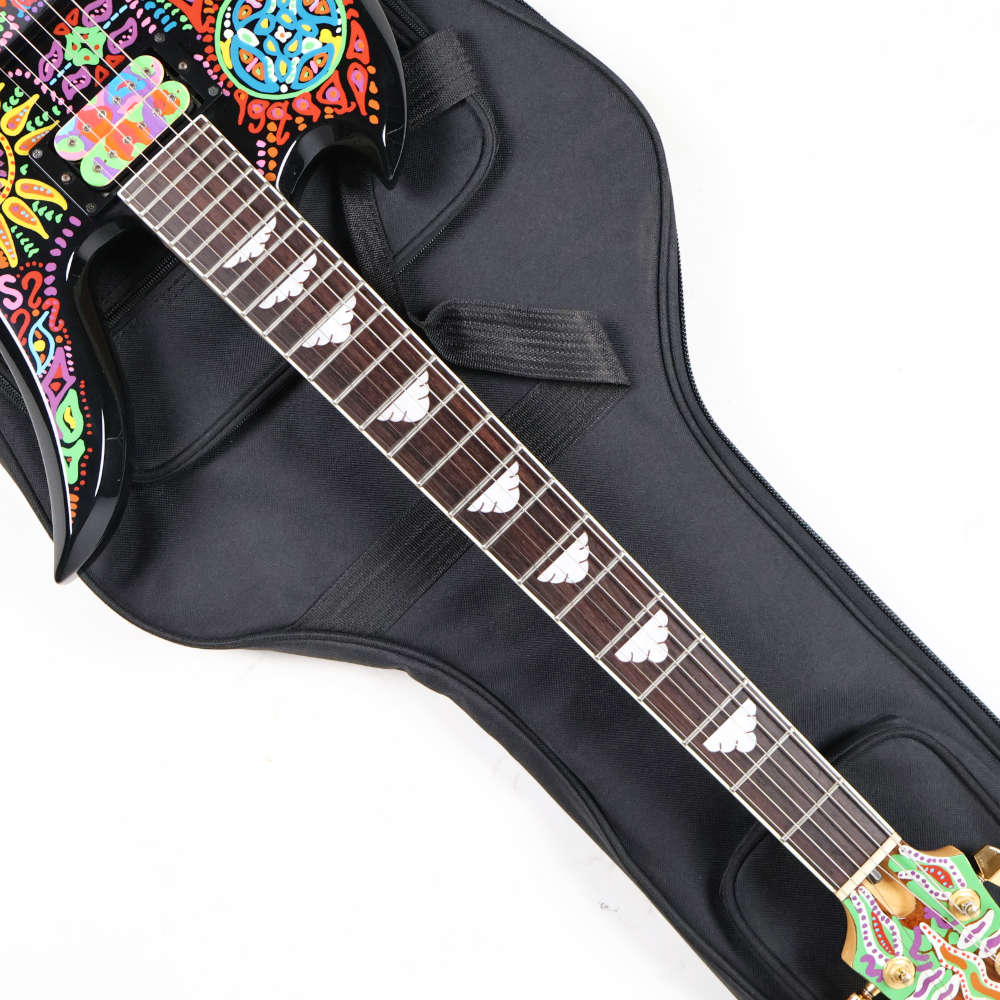 【中古】  エレキギター FERNANDES Burny MG-145X hideモデル サイケデリックペイント フェルナンデス バーニー ネック