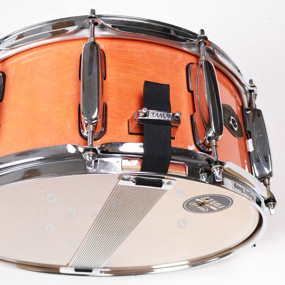 【中古】  スネアドラム タマ TAMA ウッドシェル スネアドラム 14ｘ6.5 1990s ストレイナー 2