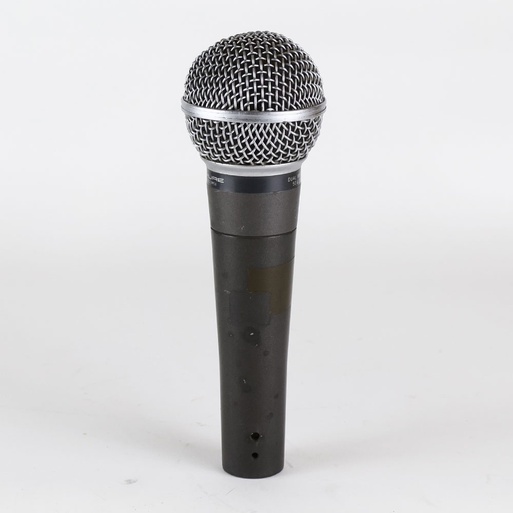 【中古】 マイク ダイナミックマイク ボーカル用 SHURE SM58 ポルシェロゴ Made in USA シュアー 58 ゴッパ シュア 背面
