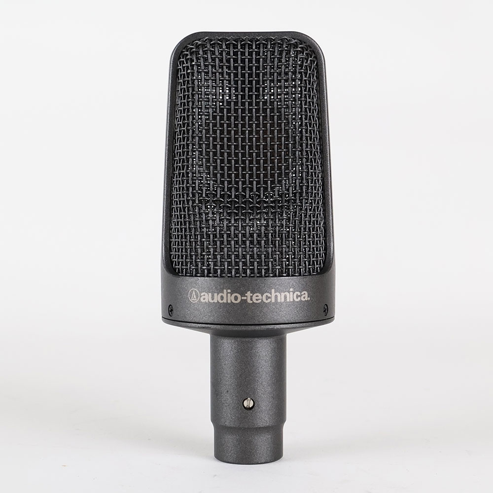 【中古】 AUDIO-TECHNICA AE3000 コンデンサーマイク 日本製 MADE IN JAPAN 正面