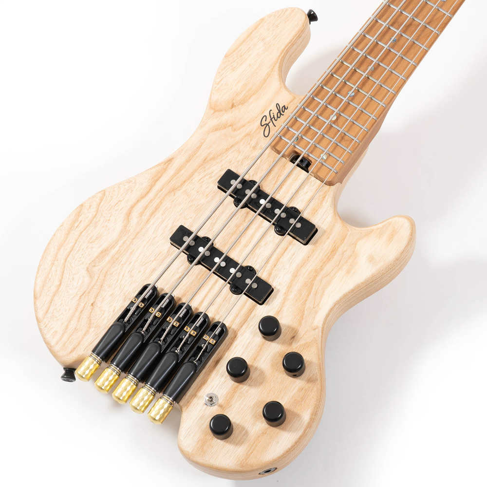 Sfida スフィーダ SHB-850ASH NA 5弦エレキベース ヘッドレスベース ボディ画像