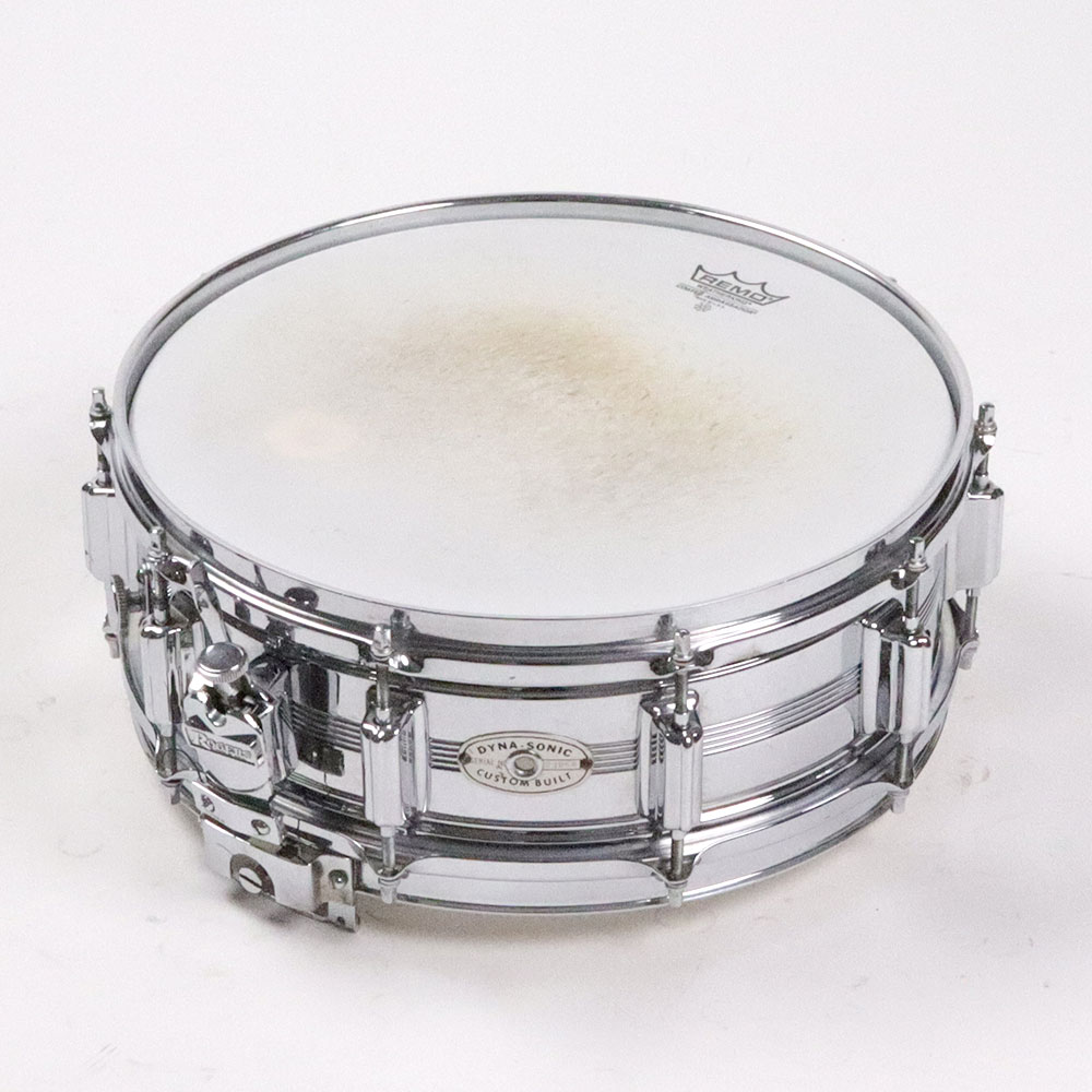 【中古】 スネアドラム ロジャース Rogers DYNA-SONIC COB Chrome Over Brass shell 14x5 スネアドラム 70s