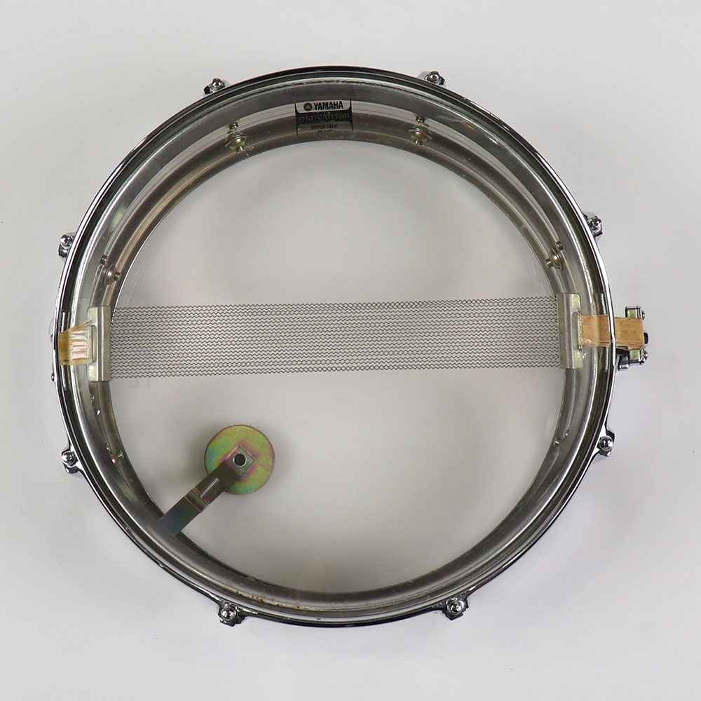 【中古】 スネアドラム ヤマハ YAMAHA SD-350M 14x5 スチールシェル Made in Japan 裏面