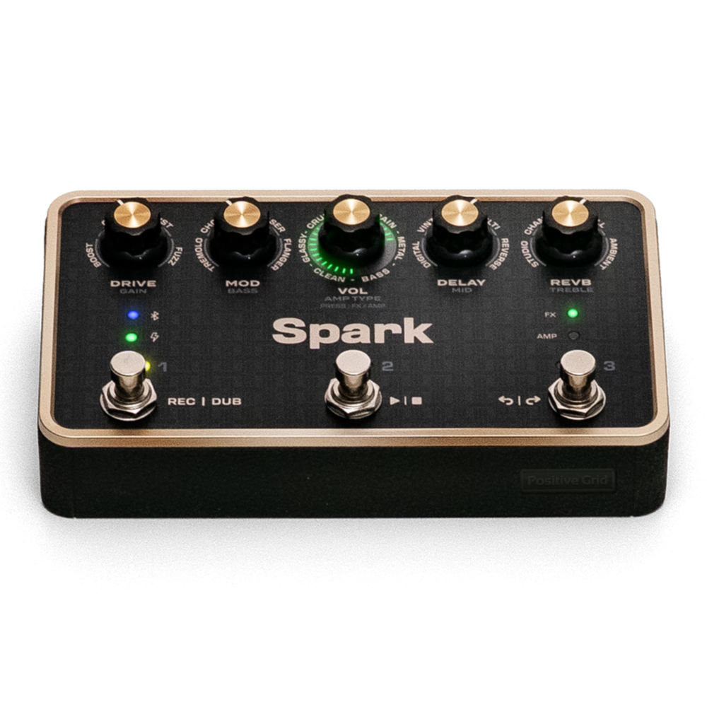 Positive Grid ポジティブグリッド Spark PEDAL アンプリグ  エフェクトプロセッサー ルーパー フットペダル フロント画像