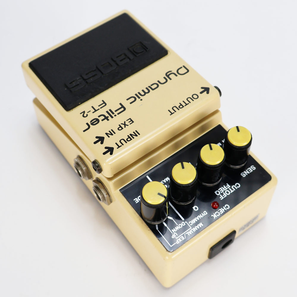 【中古】オートワウ エフェクター BOSS FT-2 Dynamic Filter made in JAPAN エンベロープフィルター ギター ベース エフェクター 本体画像 斜め 