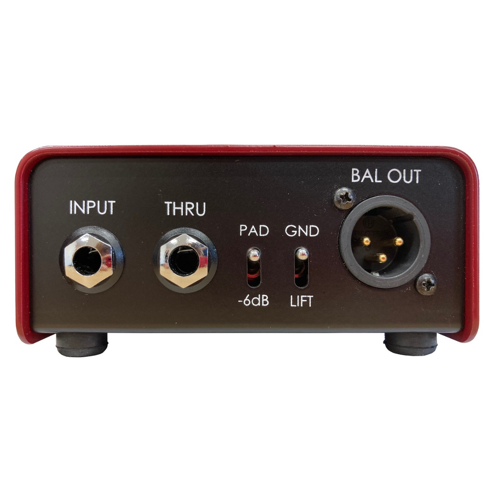 KHAN AUDIO カーンオーディオ VTDI RED 真空管搭載 ベース 楽器用DI 本体画像