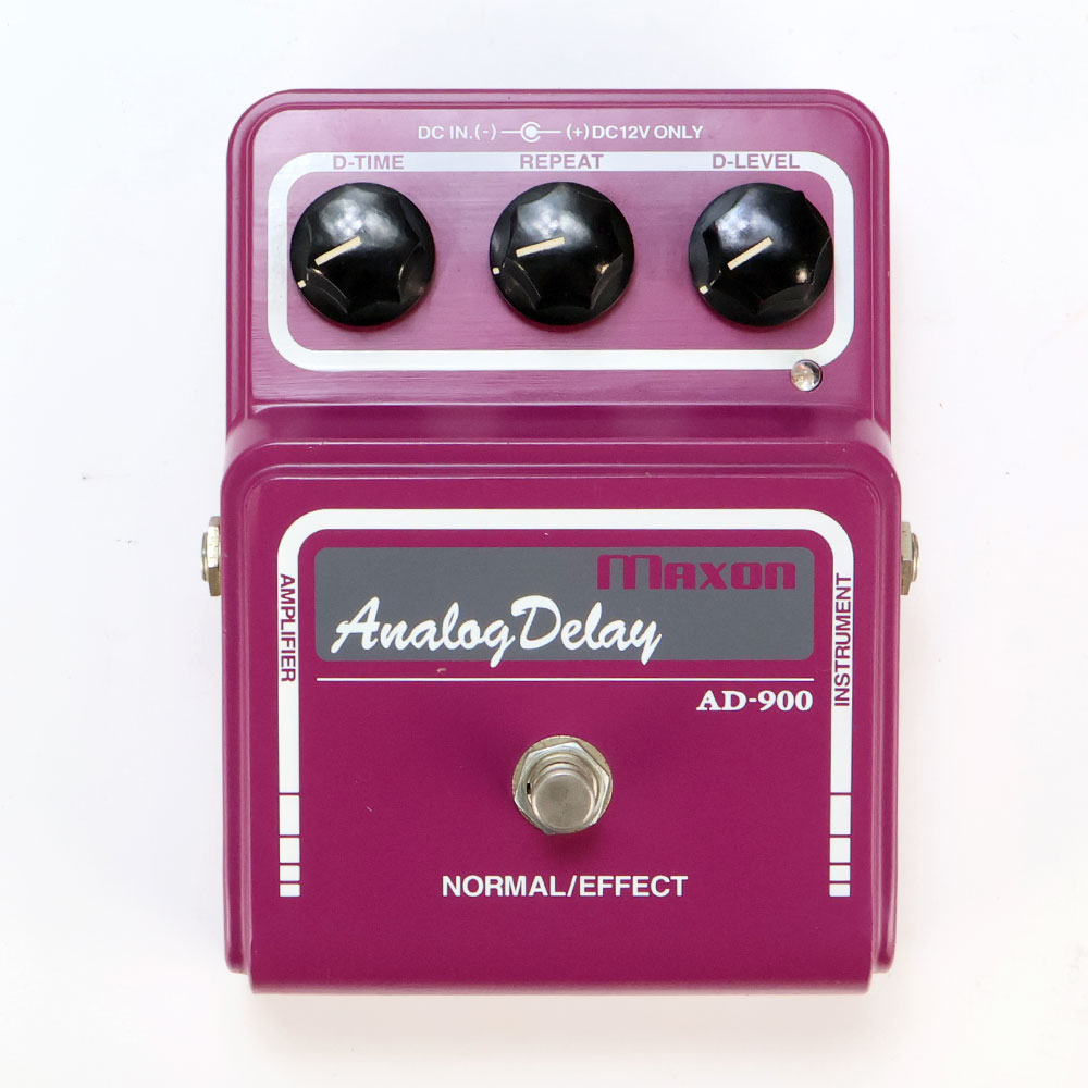 【中古】 アナログディレイ MAXON マクソン AD-900 Analog Delay 前期型 MN3005×2 ギターエフェクター 正面