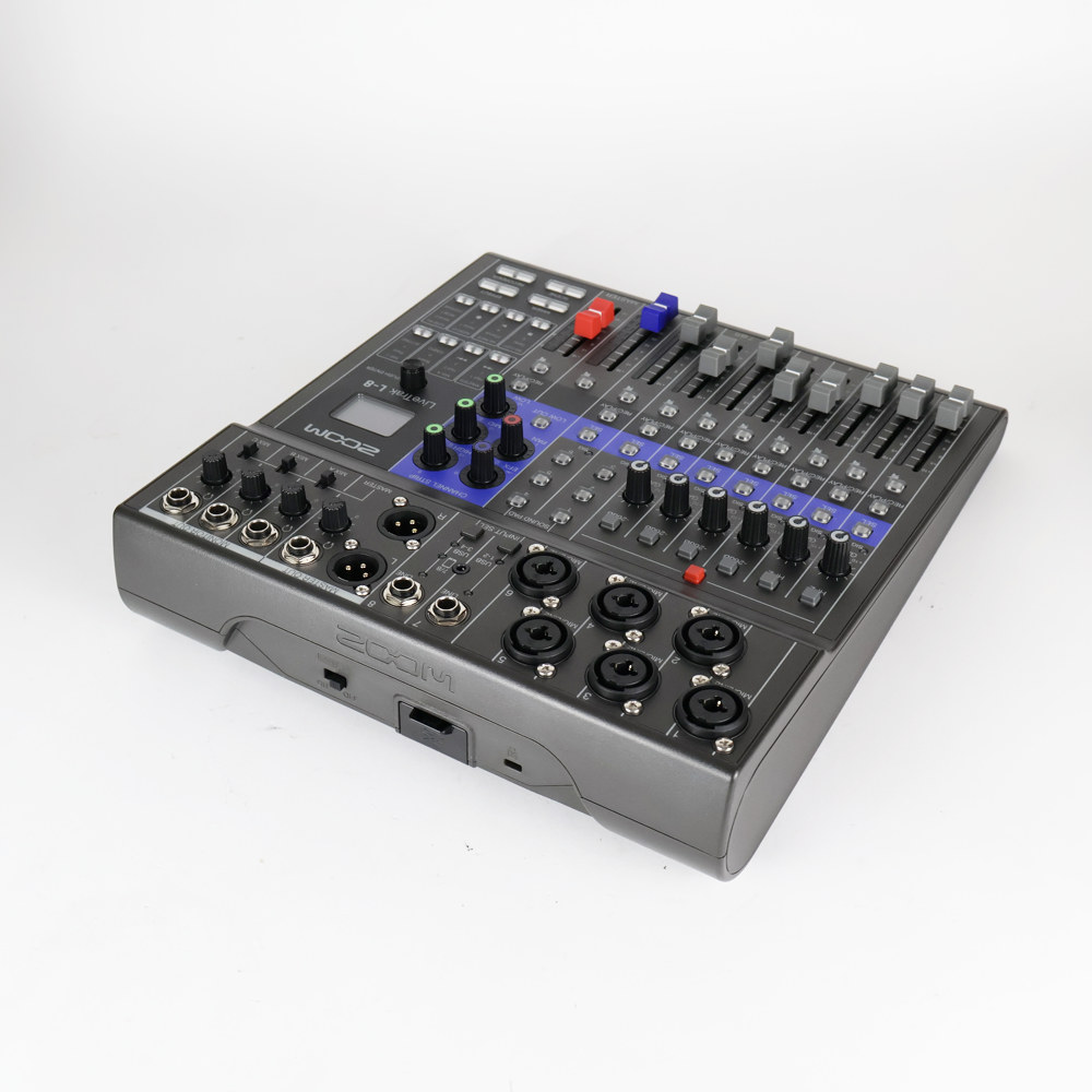 【中古】 ライブミキサー&レコーダー ズーム ZOOM LIVETRAK L-8 8チャンネル 側面