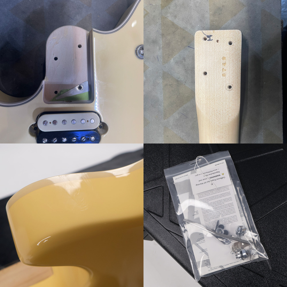 【中古】 エレキギター EVH Wolfgang USA Left-Hand Birdseye Maple Fingerboard Vintage White 2024年製 Eddie Van Halen Signature Model 左利き用 レフティー エディ・ヴァン・ヘイレン ネック、付属品、傷