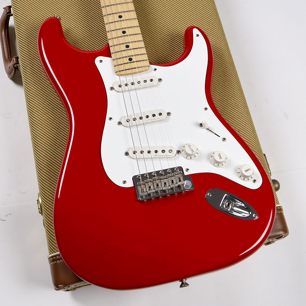 【中古】 エレキギター Fender Eric Clapton Stratocaster Maple Fingerboard Torino Red 2002年製 Noiselessピックアップ搭載 フェンダー エリック・クラプトンモデル ストラトキャスター ボディ