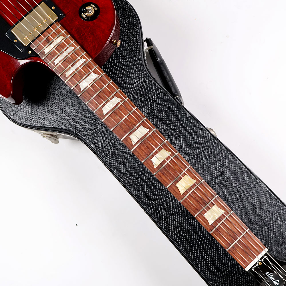 【中古】 エレキギター Gibson Les Paul Studio Wine Red with Gold Hardware Wine Red 2012年製 3.58kg ギブソン レスポールスタジオ 指板