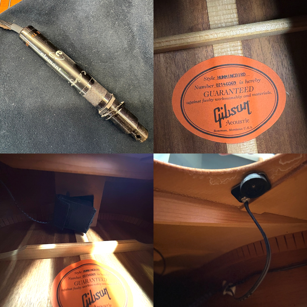 【中古】 アコースティックギター Gibson Hummingbird 2006年製 ギブソン ハミングバード L.R.BAGGS Elementピックアップ採用 ピックアップ