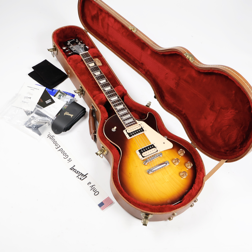 【中古】 エレキギター Gibson Les Paul Classic T 2017 Tobacco Sunburst 2016年製 57 Classic/57 Classic+ピックアップ搭載 ギブソン レスポールクラシック ケース