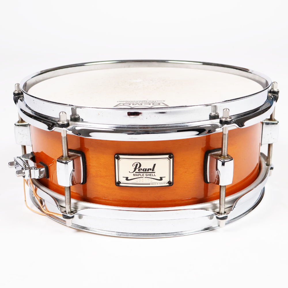 【中古】Pearl パール 6Ply Maple Shell Snare Drum Liquid Amber 10x4 エフェクトスネア