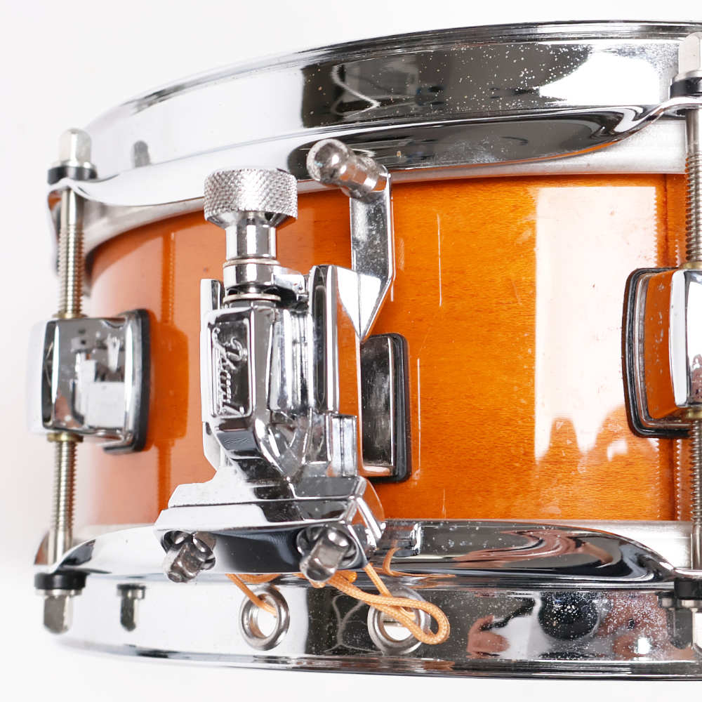 【中古】Pearl パール 6Ply Maple Shell Snare Drum Liquid Amber 10x4 エフェクトスネア ストレイナー 