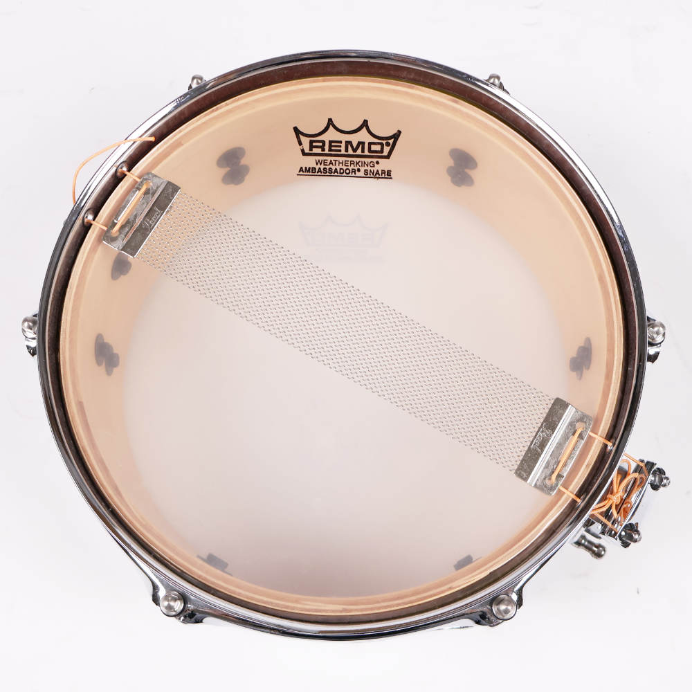 【中古】Pearl パール 6Ply Maple Shell Snare Drum Liquid Amber 10x4 エフェクトスネア 本体画像 裏