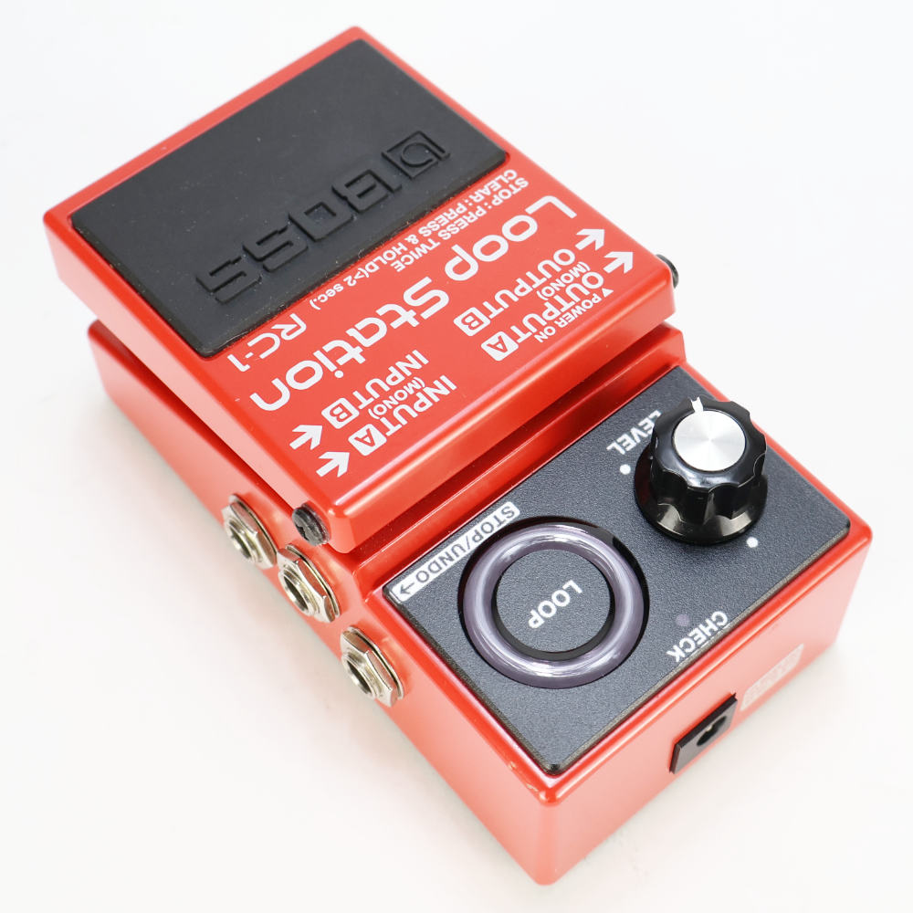 【中古】 ループステーション エフェクター BOSS RC-1 Loop Station ボス ギターエフェクター 本体画像 斜め