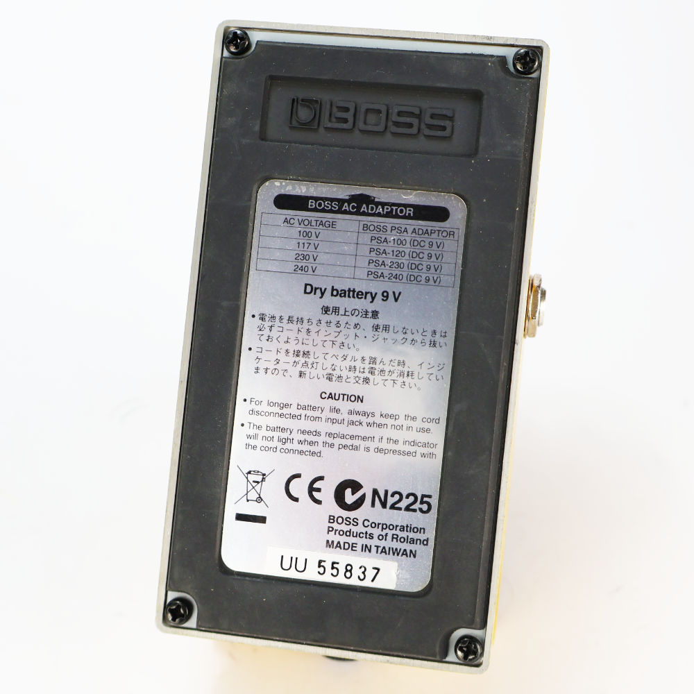 【中古】オーバードライブ ディストーション エフェクター BOSS OS-2 OverDrive Distortion ギターエフェクター 本体画像 裏
