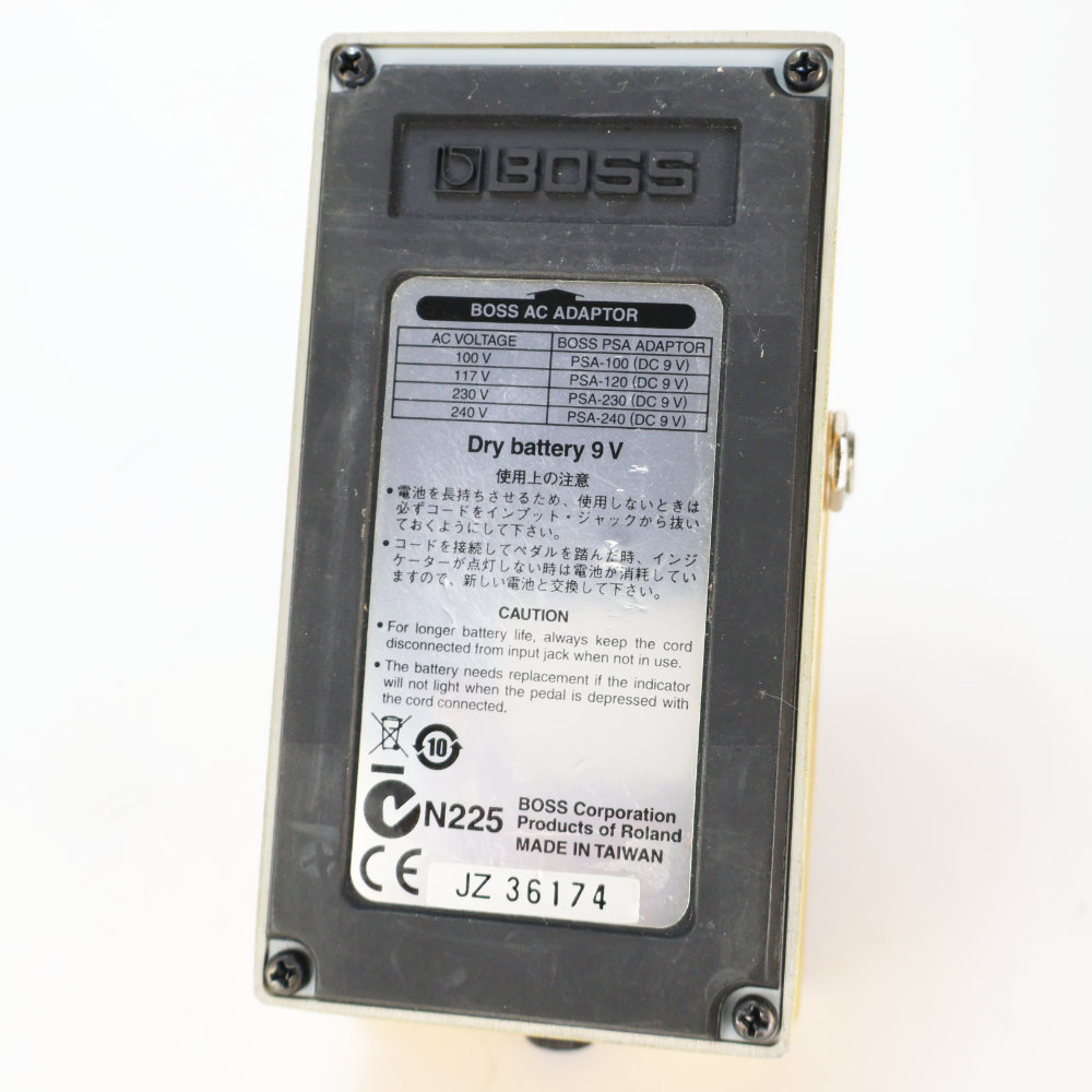 【中古】 オーバードライブ エフェクター BOSS OD-3 Over Drive ギターエフェクター 本体画像 裏