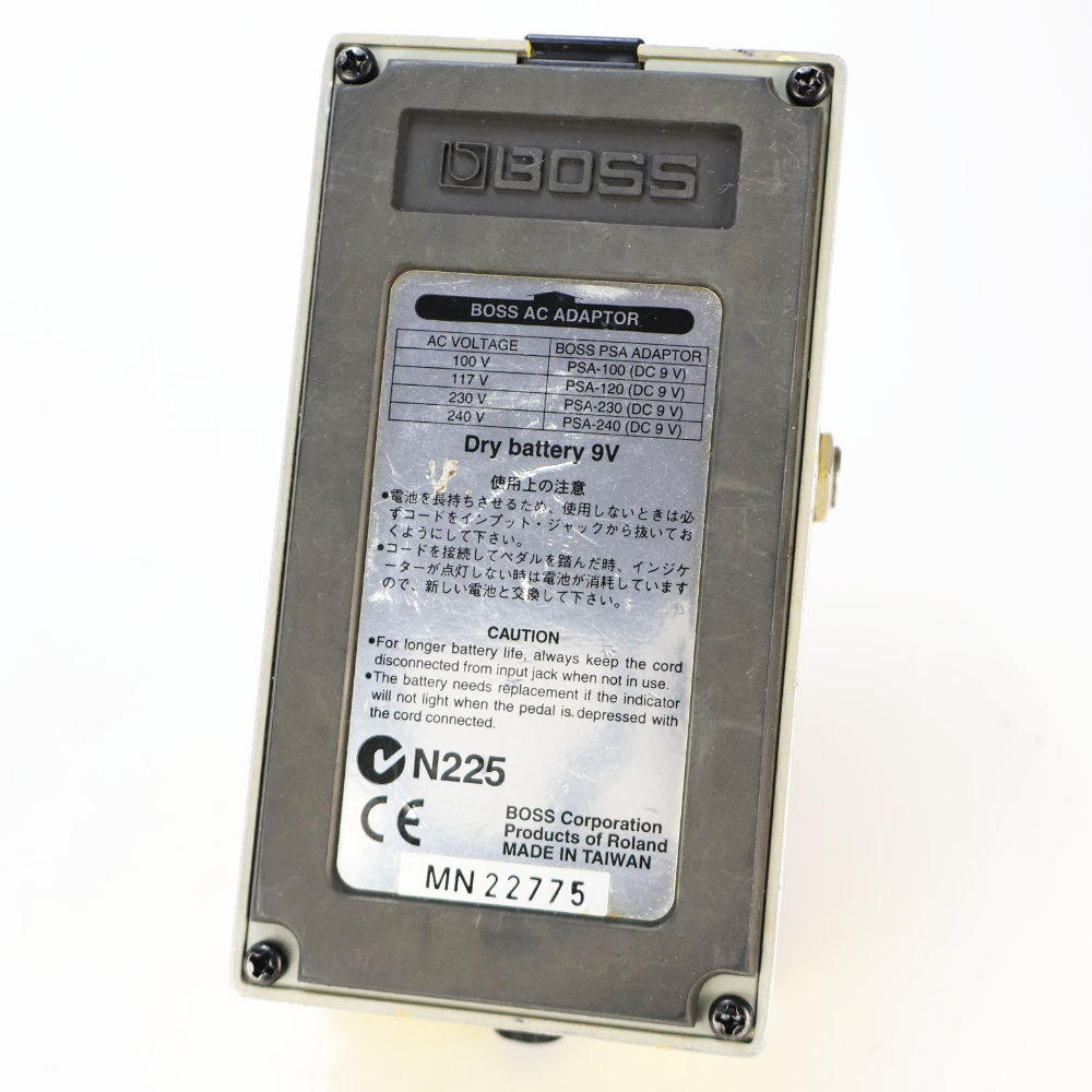 【中古】 スーパーオーバードライブ エフェクター BOSS SD-1 Super Over Drive ギターエフェクター 本体画像 裏