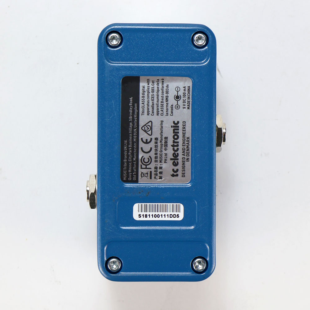 【中古】 ディレイ エフェクター tc electronic Flashback Mini Delay ギター用エフェクター 裏面
