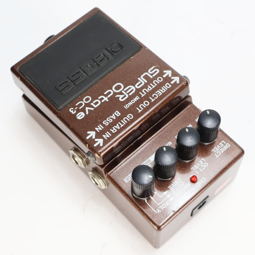 【中古】 スーパーオクターブ エフェクター BOSS OC-3  Super Octave ボス ギターエフェクター オクターバー 本体画像 斜め 