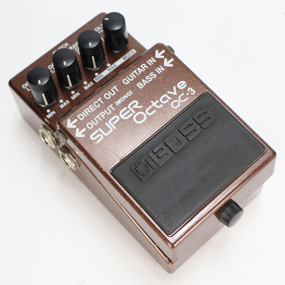 【中古】 スーパーオクターブ エフェクター BOSS OC-3  Super Octave ボス ギターエフェクター オクターバー 本体画像 斜め 2