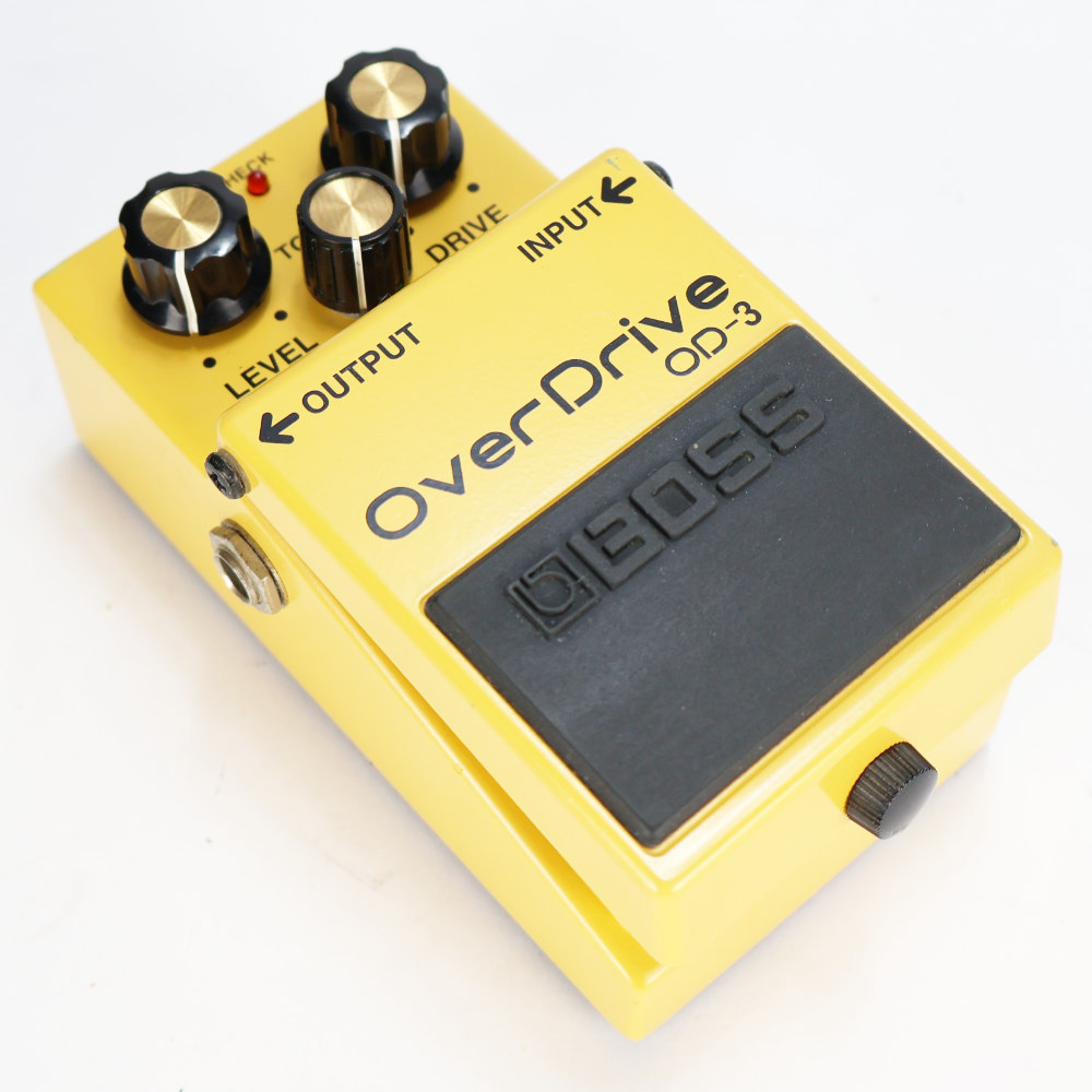 【中古】 オーバードライブ エフェクター BOSS OD-3 Over Drive ギターエフェクター 本体画像 斜め 