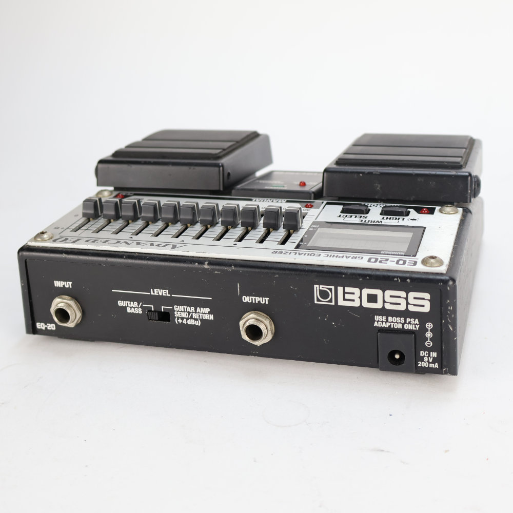【中古】 イコライザー BOSS EQ-20 Graphic Equalizer ADVANCED EQ グラフィックイコライザー グライコ ギターエフェクター 背面