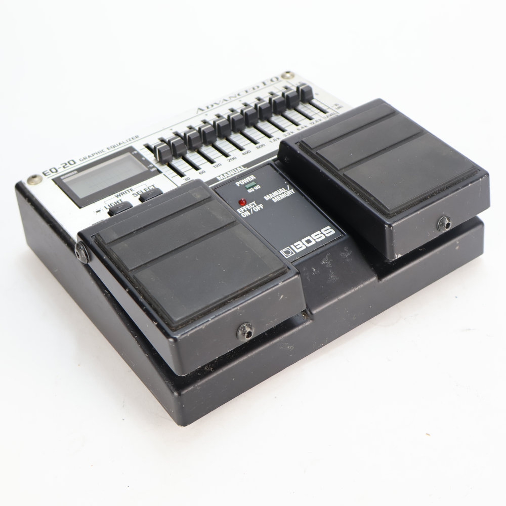 【中古】 イコライザー BOSS EQ-20 Graphic Equalizer ADVANCED EQ グラフィックイコライザー グライコ ギターエフェクター 全体