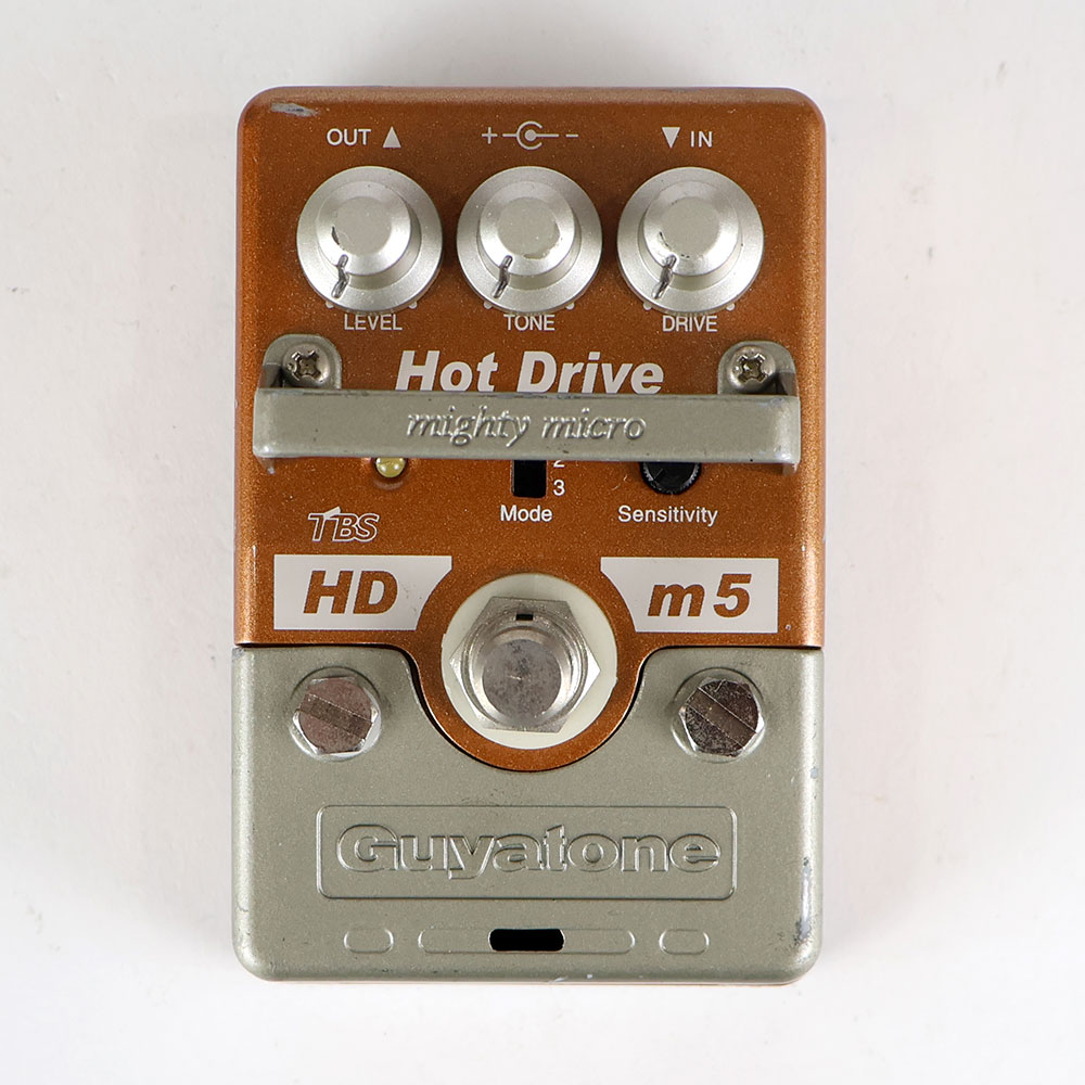 【中古】 オーバードライブ エフェクター Guyatone グヤトーン HDm5 Hot Drive mighty micro ギターエフェクター 正面