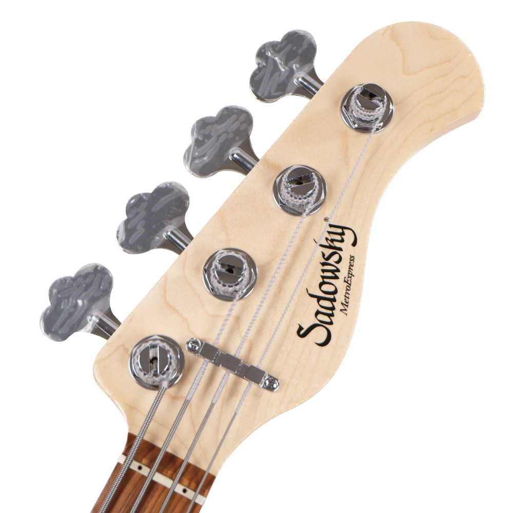 Sadowsky サドウスキー MetroExpress Will Lee MX22 WL4 Morado Fingerboard Tobacco Sunburst Transparent エレキベース ヘッド裏像