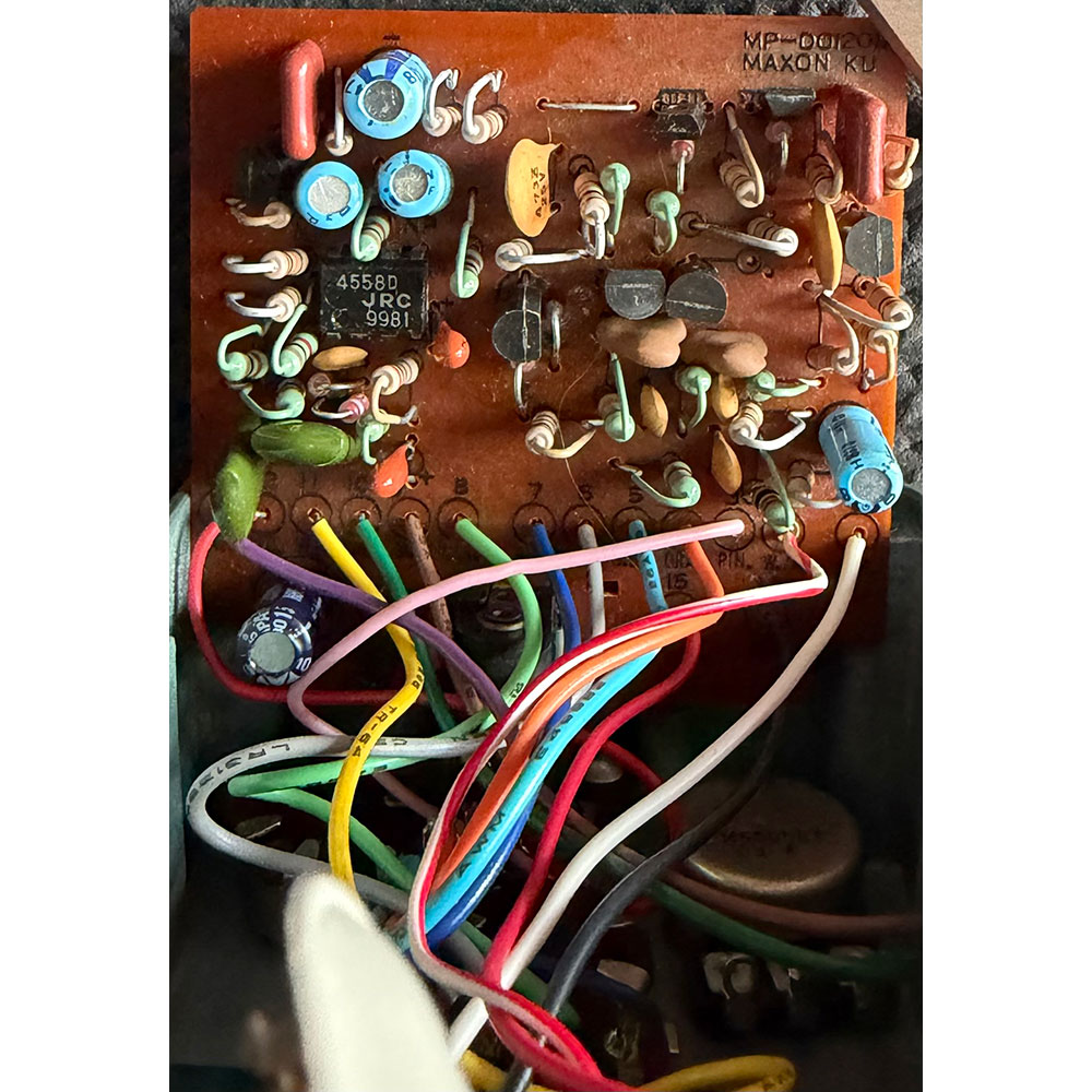 【中古】 Maxon マクソン OD-808 OVERDRIVE Large Case JRC4558D オーバードライブ ギターエフェクター 基盤