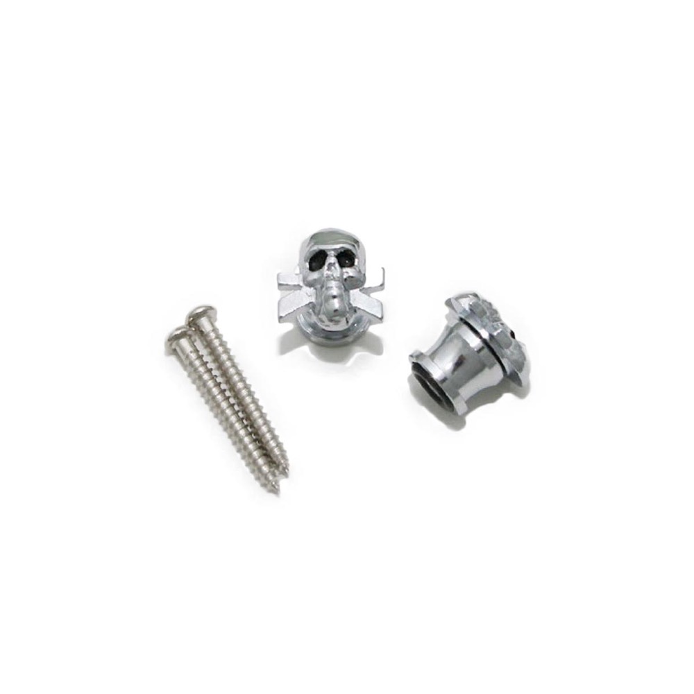 GROVER 610C SKULL/Chrome ストラップボタン