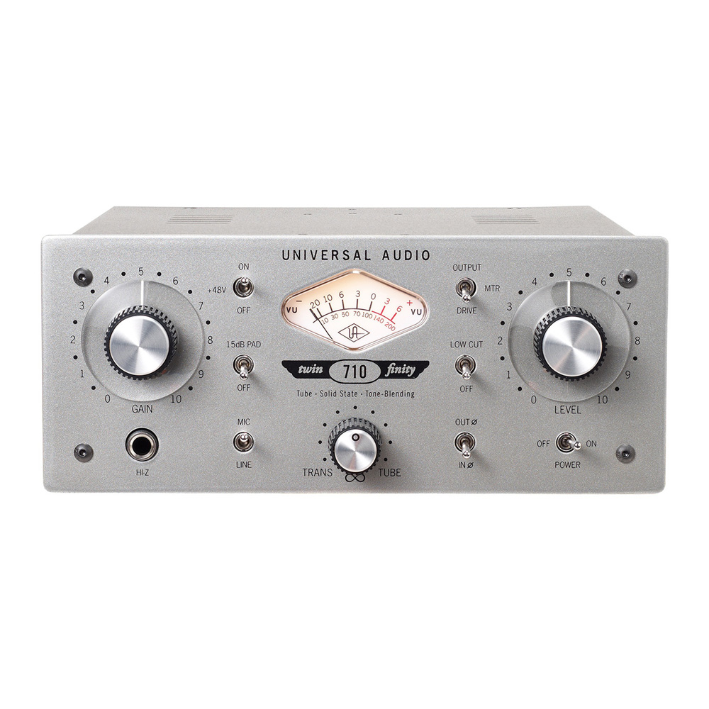 UNIVERSAL AUDIO 710 Twin-Finity Single Channel Tube ＆ Solid State Mic Pre/DI