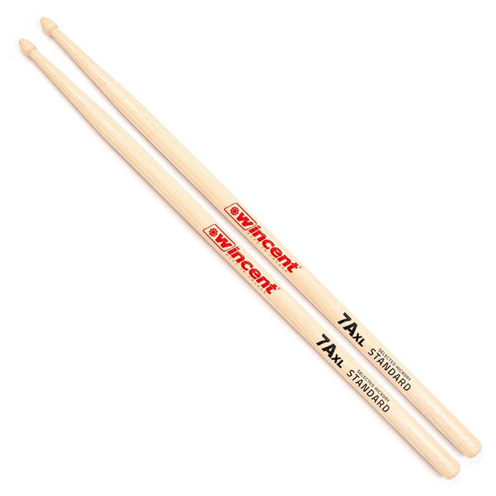 【1ペア】 Wincent ウィンセント W-7AXL ドラムスティック ヒッコリー
