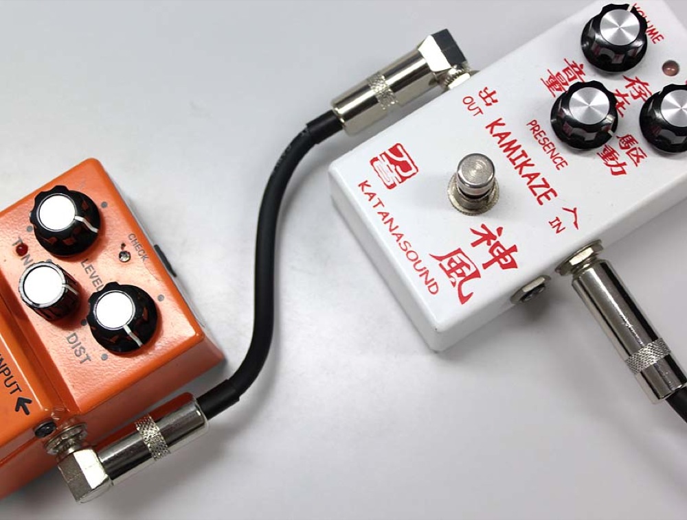 Silk Road LG104-0.15M BK ギターパッチケーブル 15cm LLプラグ エフェクター接続例3