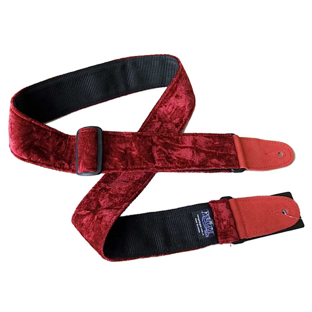 RENEGADE VEL-RD Crushed Velvet Series ギターストラップ