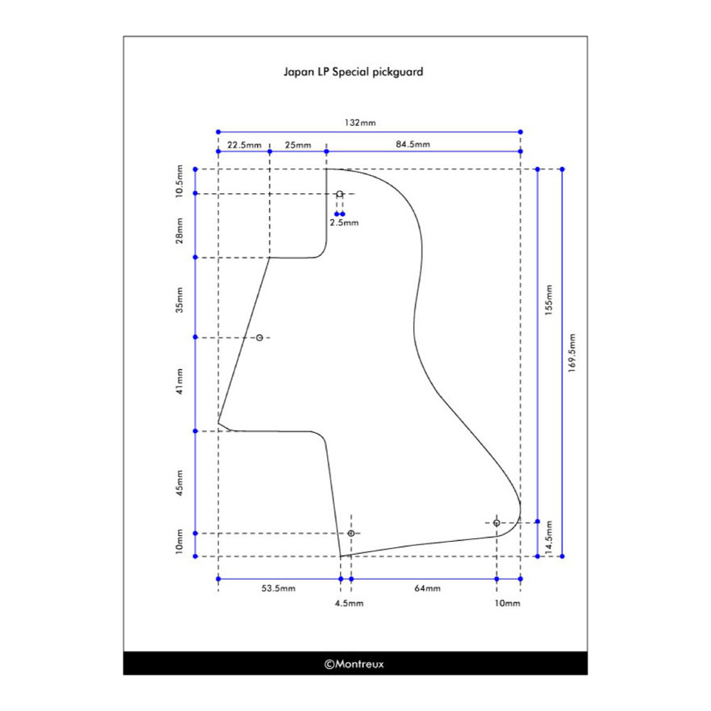 Montreux Japan LP Special pickguard relic Retrovibe Parts No.724 ピックガード 本体画像