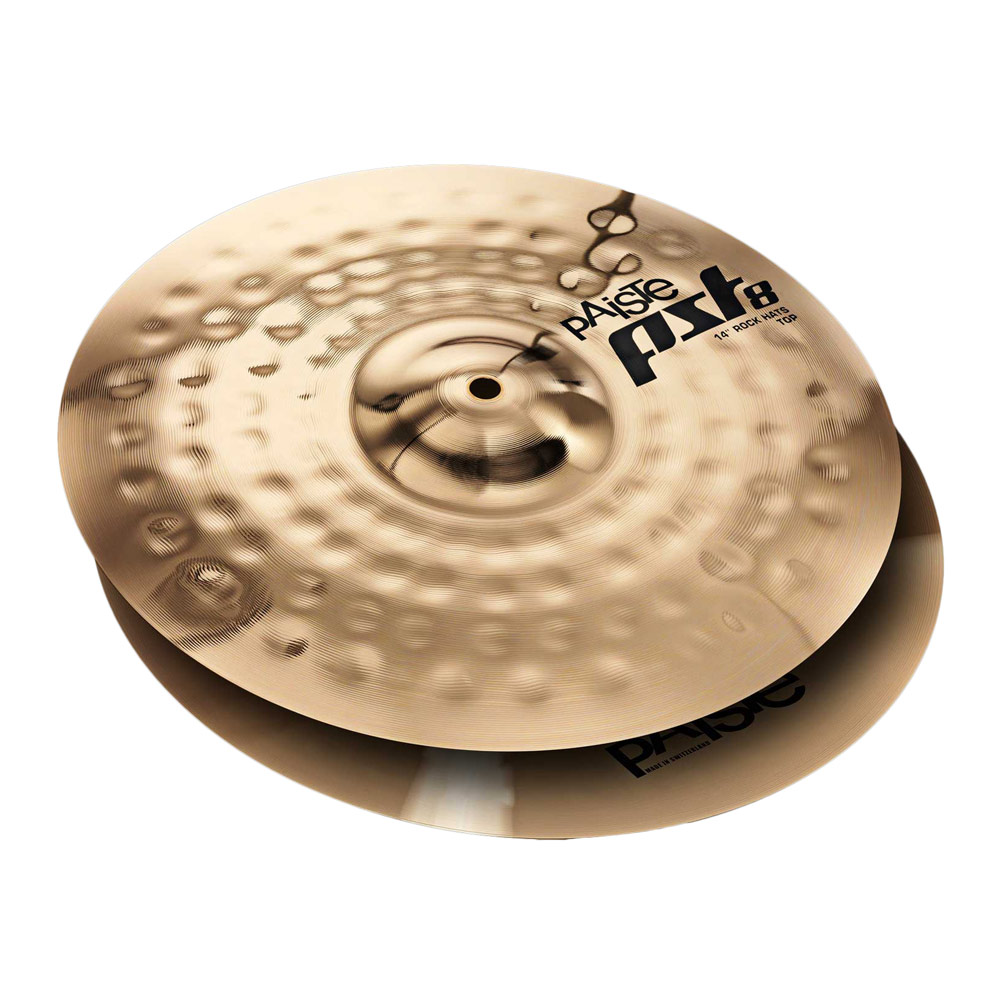 PAISTE PST 8 Reflector Rock Hats 14” BOT 14インチ ハイハットシンバル トップ